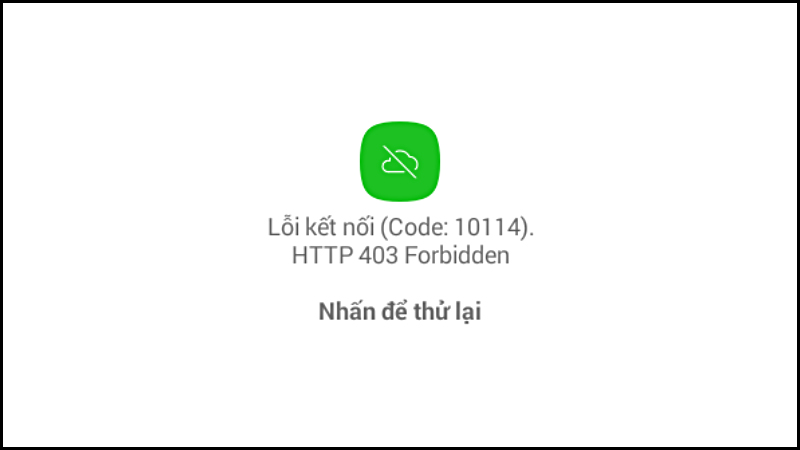 Kết nối mạng yếu, chờ mạng ổn định hoặc bật 3G/4G